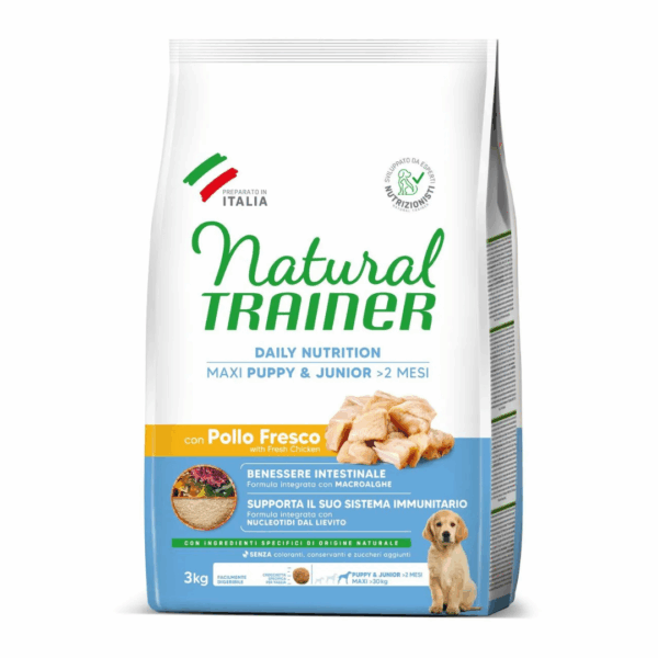 Natural Trainer Dog Daily Nutrition Maxi Puppy&Junior Pollo - 3 kg - immagine 2