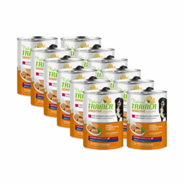 Natural Trainer Dog Sensitive No Gluten Medium&Maxi Adult Coniglio - 400 g - immagine 2