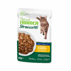 Natural Trainer Cat Adult Straccetti Pollo - 85 g