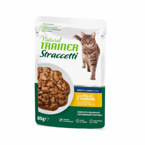 Natural Trainer Cat Adult Multipack Straccetti 4 gusti - 12X85 g - immagine 3
