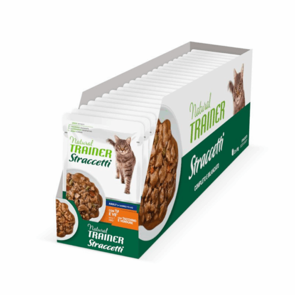 Natural Trainer Cat Adult Straccetti Tacchino - 85 g - immagine 2