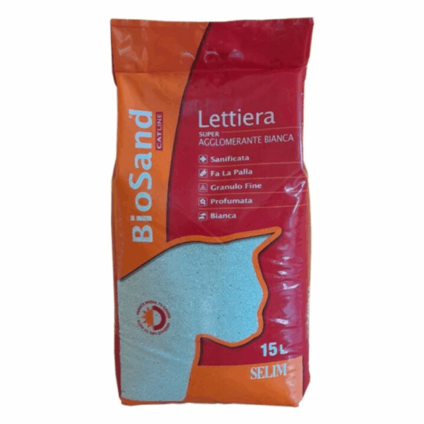 BioSand Lettiera Super Agglomerante Bianca - 15 l