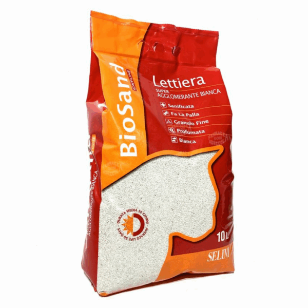 BioSand Lettiera Super Agglomerante Bianca - 10 l