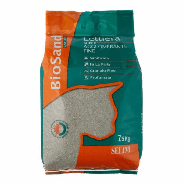 BioSand Lettiera Super Agglomerante Fine - 7,5 kg