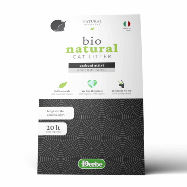 Natural Derma Pet Lettiera Naturale Carboni Attivi - 20 l