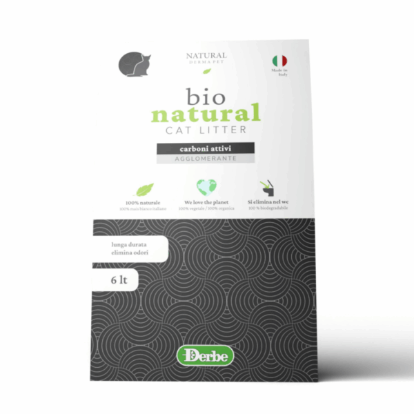 Natural Derma Pet Lettiera Naturale Carboni Attivi - 6 l