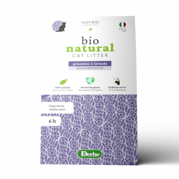 Natural Derma Pet Lettiera Naturale Gelsomino e Lavanda - 6 l