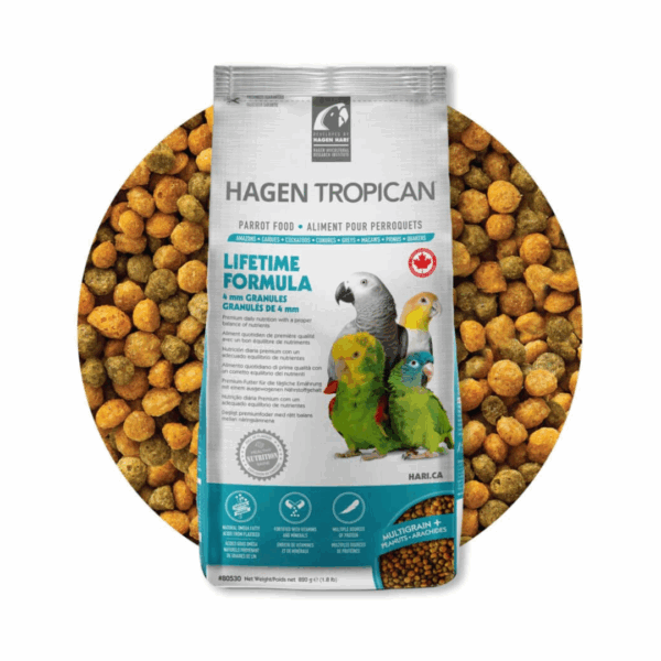 Hari Hagen Tropican Lifetime Formula Per Pappagalli 4 mm Granules - 820 g - immagine 2