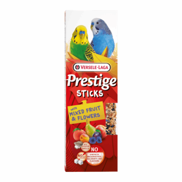 Versele-Laga Prestige Sticks Cocorite con Frutta Mista e Fiori - 60 g