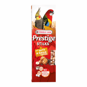 Versele-Laga Prestige Sticks Parrocchetti di Taglia Grande con Noci e Uvetta - 140 g