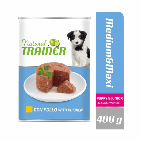 Natural Trainer Dog Medium&Maxi Puppy&Junior Pollo - 400 g - immagine 2