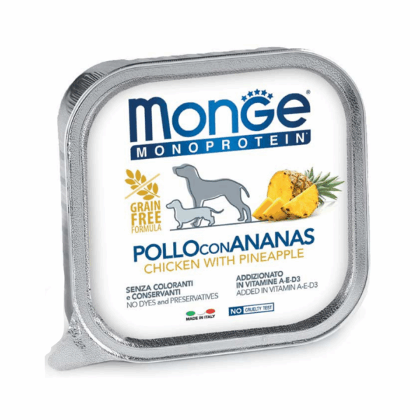 Monge Monoprotein Dog Paté Pollo con Ananas - 150 g
