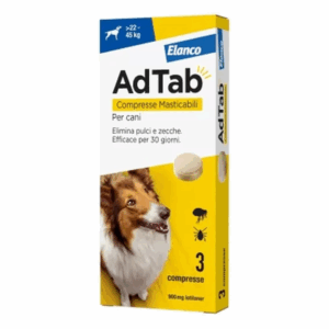 AdTab Dog Antiparassitario Compresse Masticabili (> 22-45 kg) - 3 pz