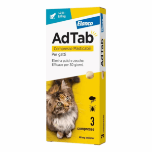 AdTab Cat Antiparassitario Compresse Masticabili (> 2-8 kg)- 3 pz