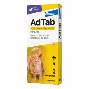 AdTab Cat Antiparassitario Compresse Masticabili (> 0,5-2 kg) - 3 pz