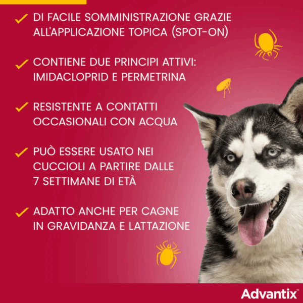 Advantix Dog Antiparassitario Spot-on (da 25 a 40 kg) - 4X4 ml - immagine 4