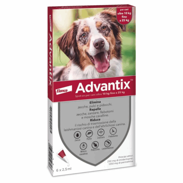 Advantix Dog Antiparassitario Spot-on (> 10-25 kg) - 6x2,5 ml