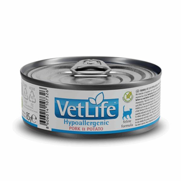 Farmina Cat VetLife Hypoallergenic Maiale e Patate - 85 g