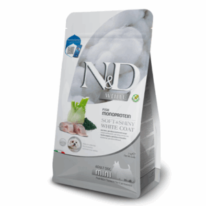 Farmina Dog N&D White Mini Adult Spigola, Spirulina e Finocchio – 2 kg