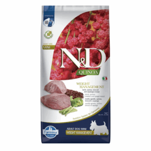 Farmina Dog N&D Quinoa Weight Management Adult Mini Agnello - 7 kg