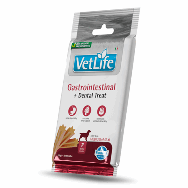 Farmina Dog VetLife Dental Treats Adult Medium&Maxi Gastrointestinal - 110 g