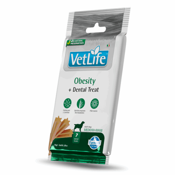 Farmina Dog VetLife Dental Treats Adult Medium&Maxi Obesity - 110 g
