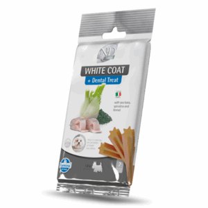 Farmina Dog N&D White Coat Dental Treats Adult Mini con Spigola, Spirulina e Finocchio - 60g
