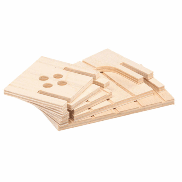 Ferplast Casetta per Criceti in Legno SIN 4641- 12,5 X 7,5 X h 7 cm - immagine 8