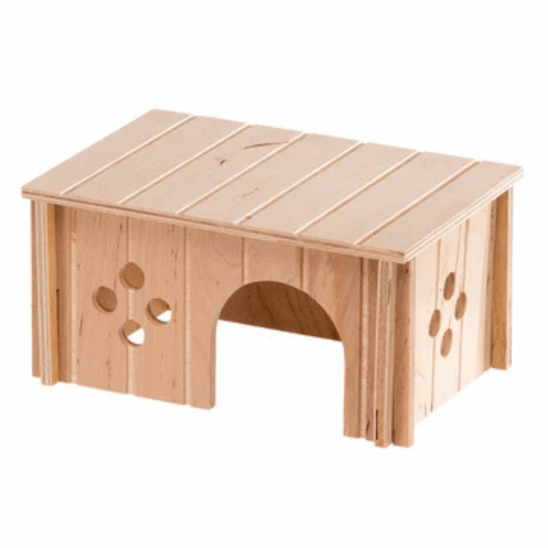 Ferplast Casetta per Porcellini d'India in Legno SIN 4645- 26 X 17,3 X h 13 cm - immagine 4