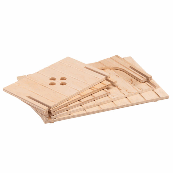 Ferplast Casetta per Conigli in Legno SIN 4646- 33 X 23,6 h 16 cm - immagine 8