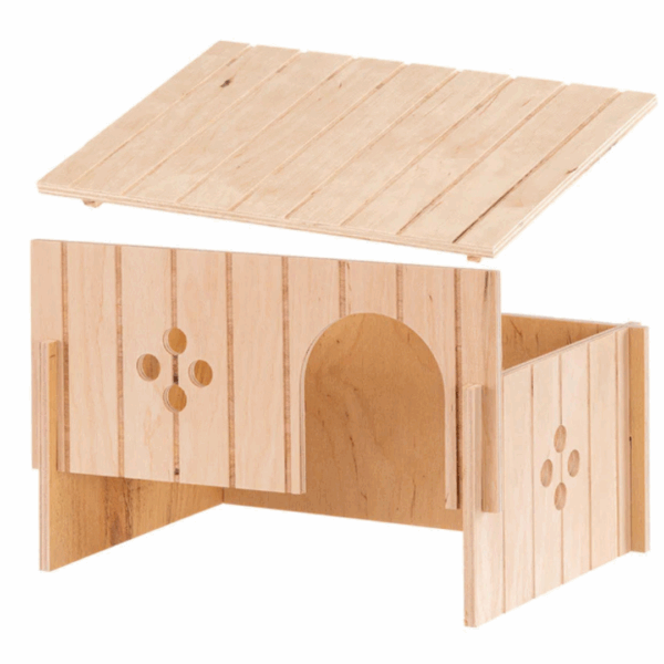 Ferplast Casetta per Conigli in Legno SIN 4647 - 37 X 27,7 X h 20 cm - immagine 7