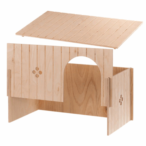 Ferplast Casetta per Conigli in Legno MAXI - 52 X 31 X h 26 cm - immagine 6