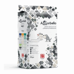 Ferribiella Assorbello Charcoal Tappetini Igienici per Cani - 60x60 20pz