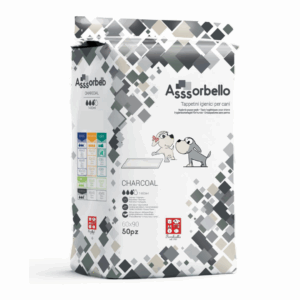 Ferribiella Assorbello Charcoal Tappetini Igienici per Cani - 60X90 50pz