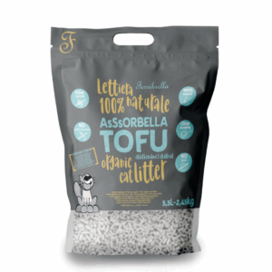 Ferribiella Assorbella Tofu Lettiera 100% Naturale per Chlorhexidine e Charcoal - 5,5 l
